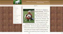 Desktop Screenshot of johnsonsenglishbulldogs.net
