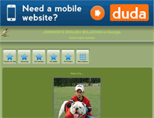 Tablet Screenshot of johnsonsenglishbulldogs.net